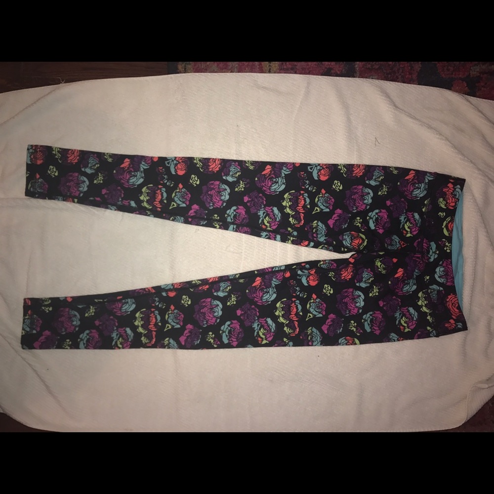 NWOT Ivivva Athletica Rose Print Leggings (14)