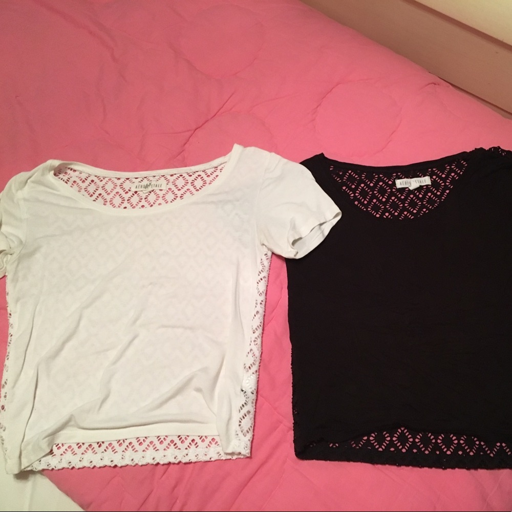 T-shirts with lace backs from Aeropostale