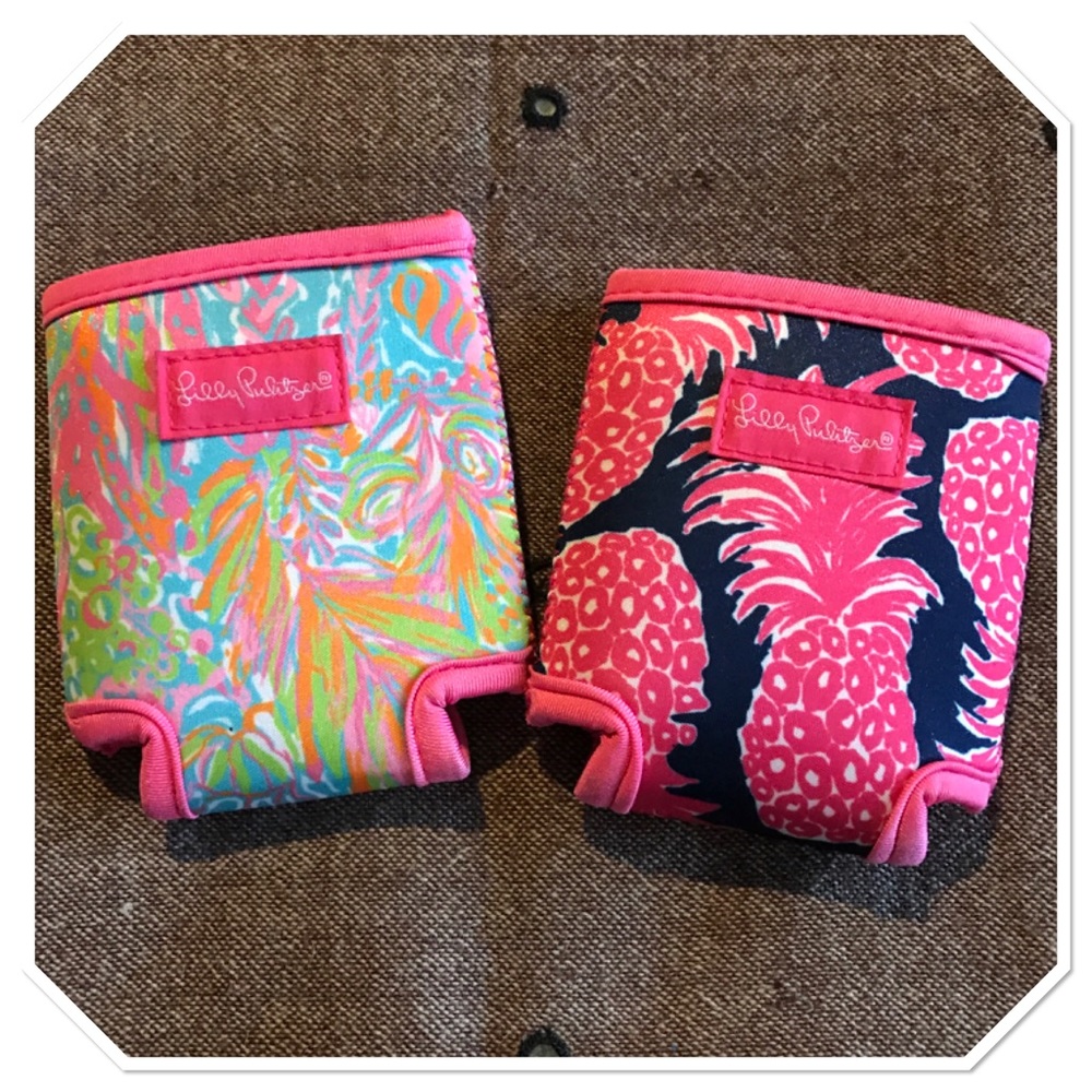 Set of 2 Lilly Pulitzer DRINK HUGGER