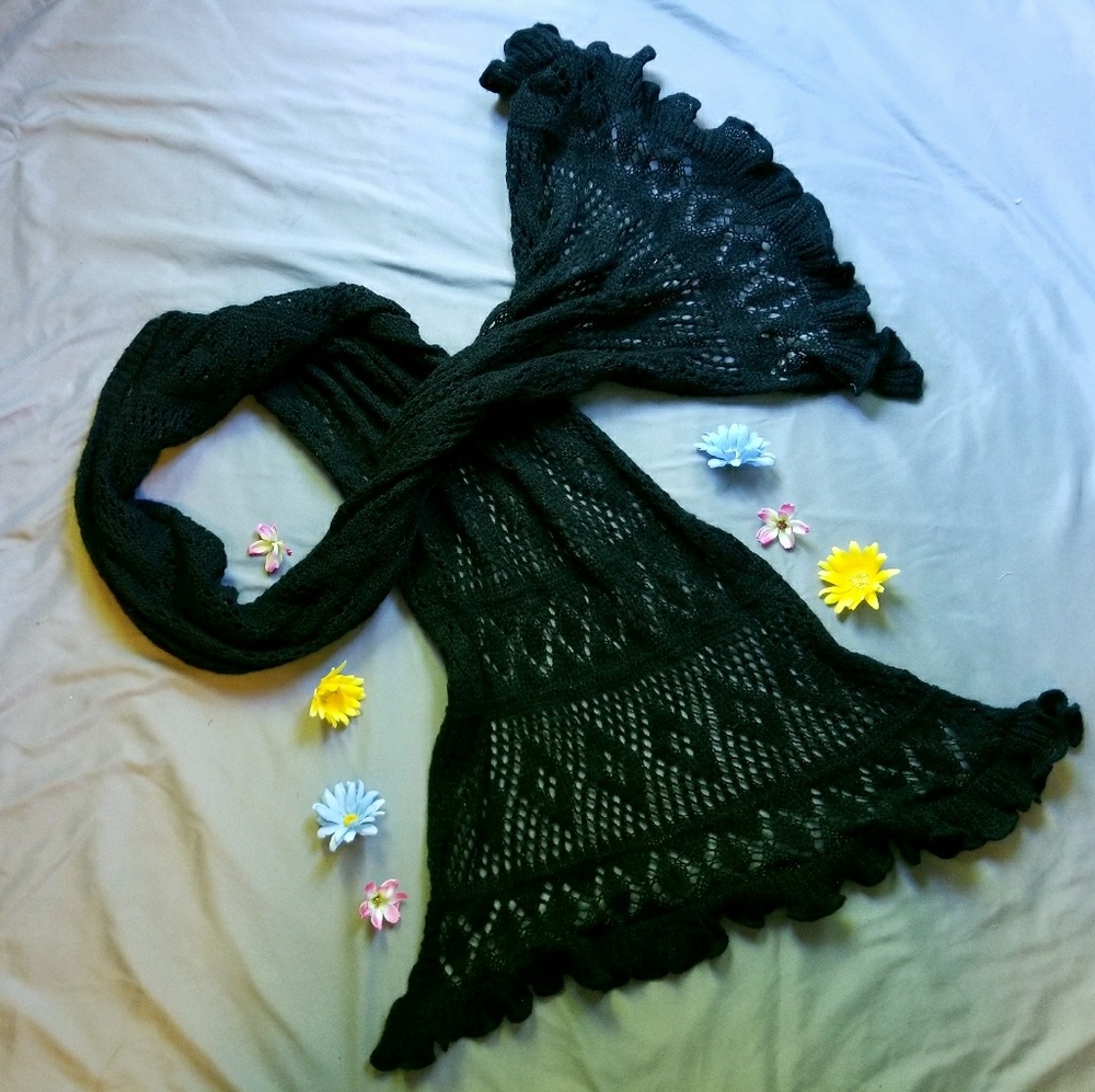 🖤Black Lacey Scarf🖤