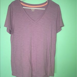 Plain purple v neck