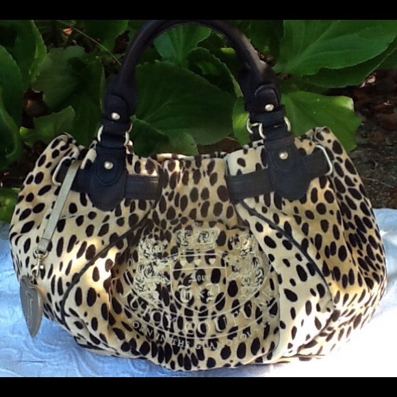 Juicy Couture Handbags - Juicy Couture velour animal print handbag