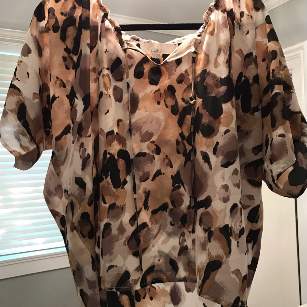 The Loft Animal Print top