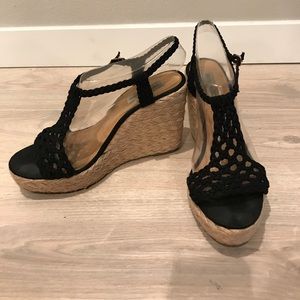 Steve Madden Black Wedge