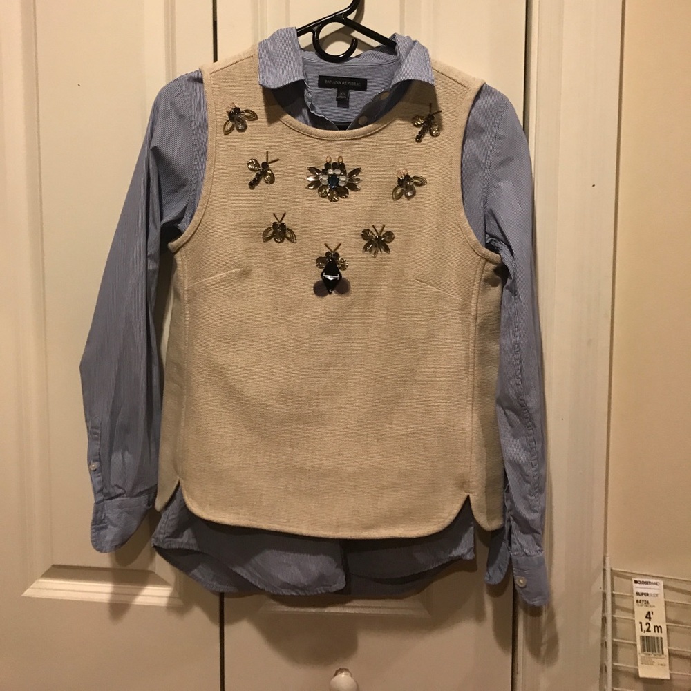 Beautiful shirt+V Top