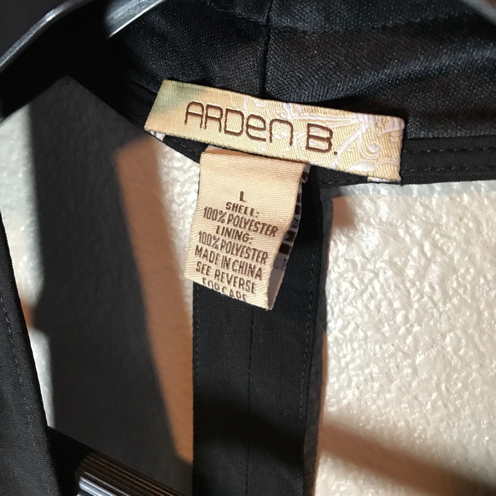 Arden B Back Open Black Dress With gold studs - Picture 4 of 4