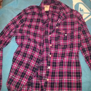 Hollister plaid shirt