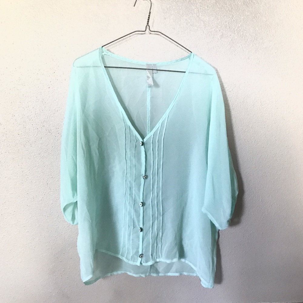 Sea foam Green Shirt