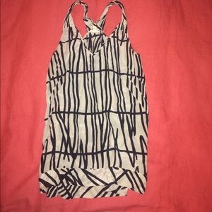 Racerback silk graphic tank