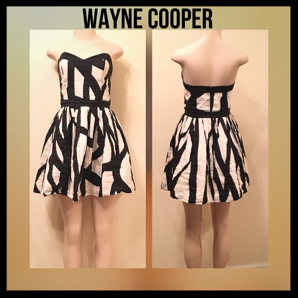 Wayne Cooper Stunning Black & White Dress