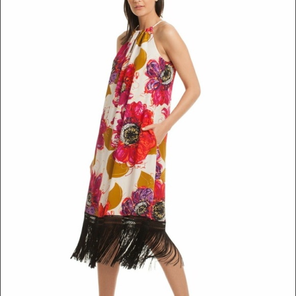 TRINA TURK Vivianna Bela Rosetta Silk Dress