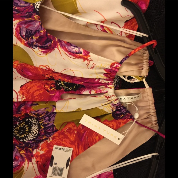 TRINA TURK Vivianna Bela Rosetta Silk Dress - Picture 3 of 7