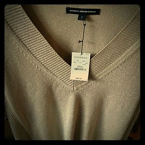 Express Design Studio Gold glitter long sleeve