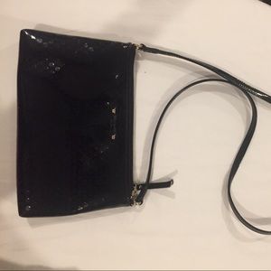 Kate Spade Cross Body - Black shiny leather