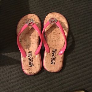 Pink Flip Flops by Michael Kors
