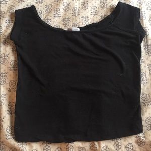 Black crop top