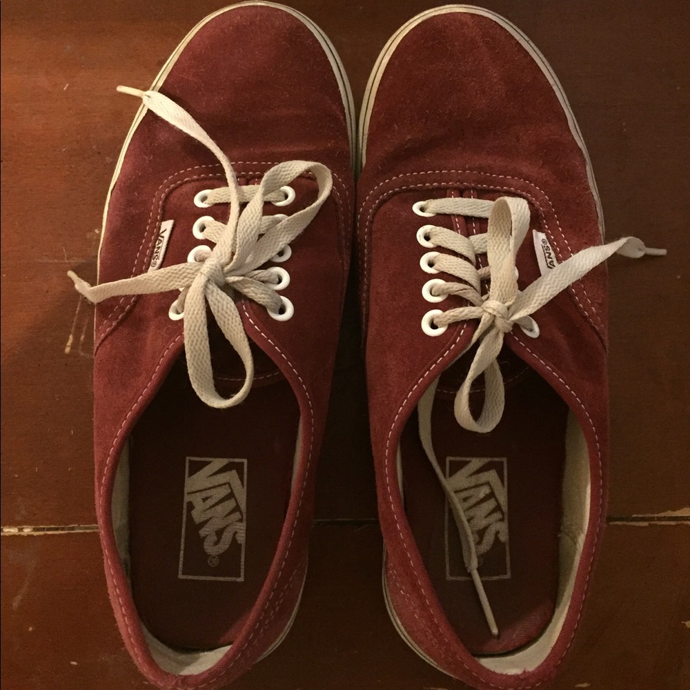 Burgundy Vans