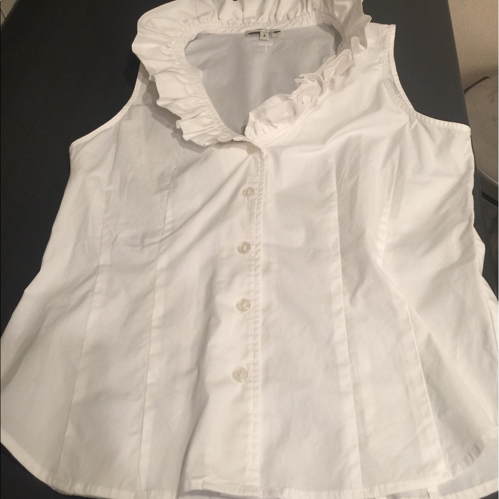White Tyler Boe Sleevless Blouse