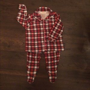 Toddler boys plaid pajamas