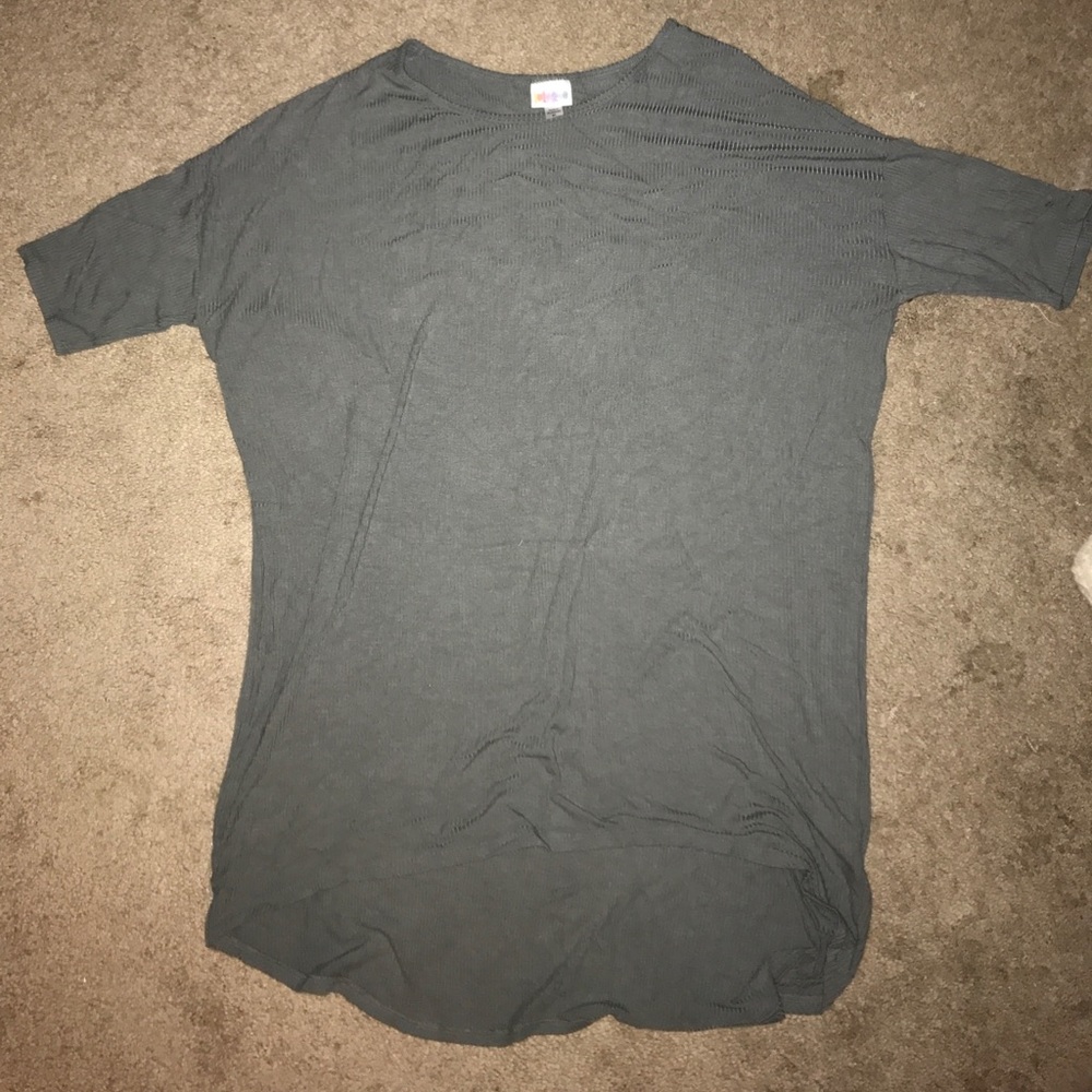 XL Dark Gray Ribbed Lularoe Irma