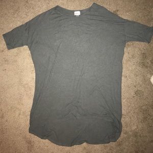 XL Dark Gray Ribbed Lularoe Irma