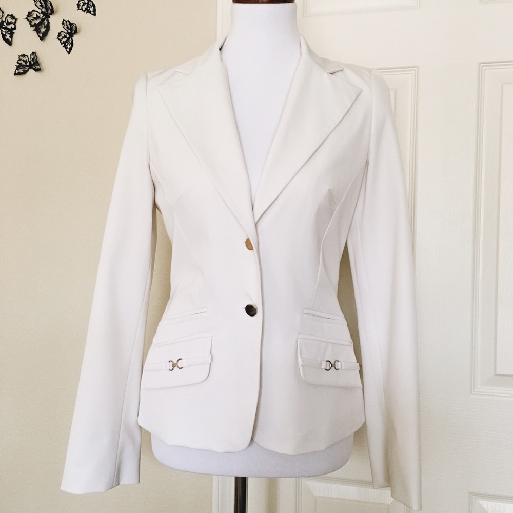 BEBE White Blazer