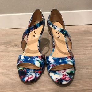 Colorful Floral Heels