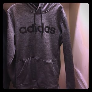 Heathered grey adidas hoodie