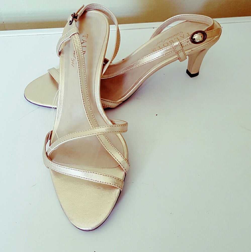 Talbots gold sandals