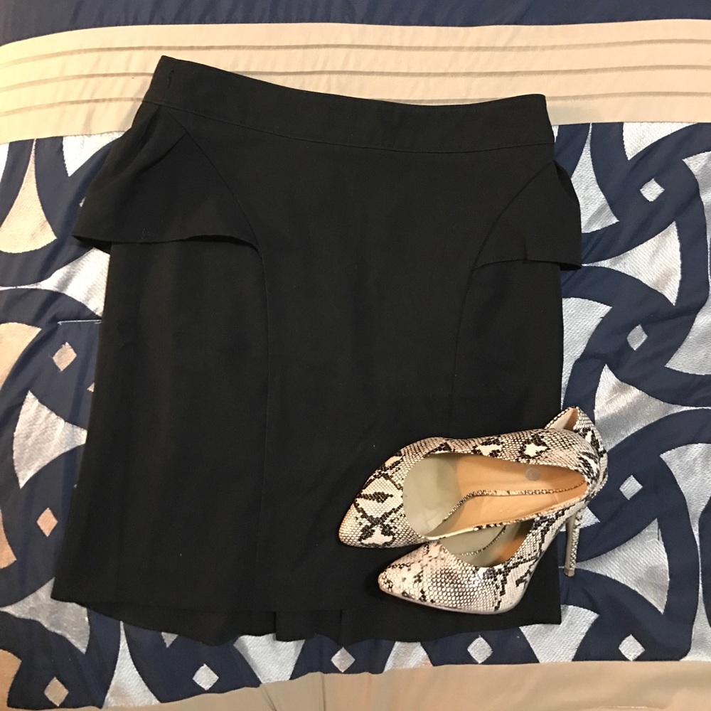 Black Work Skirt with cute details