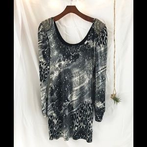 Body-con embellished dress!