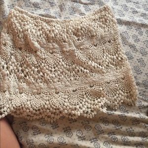 Crochet strapless top