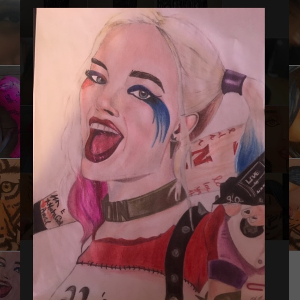 Harley Quinn drawing.