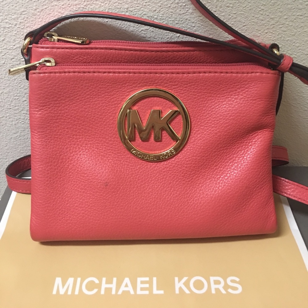 Michael Kors watermelon leather Crossbody