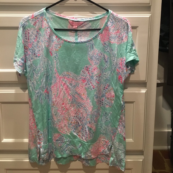 Lilly Pulitzer Mikela Top Medium size - Picture 2 of 3