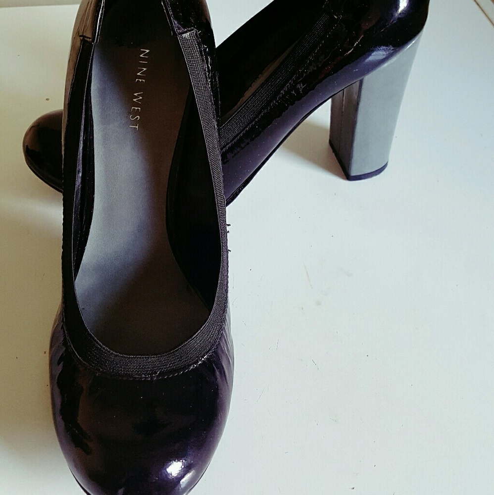 Nine West block heels pumps