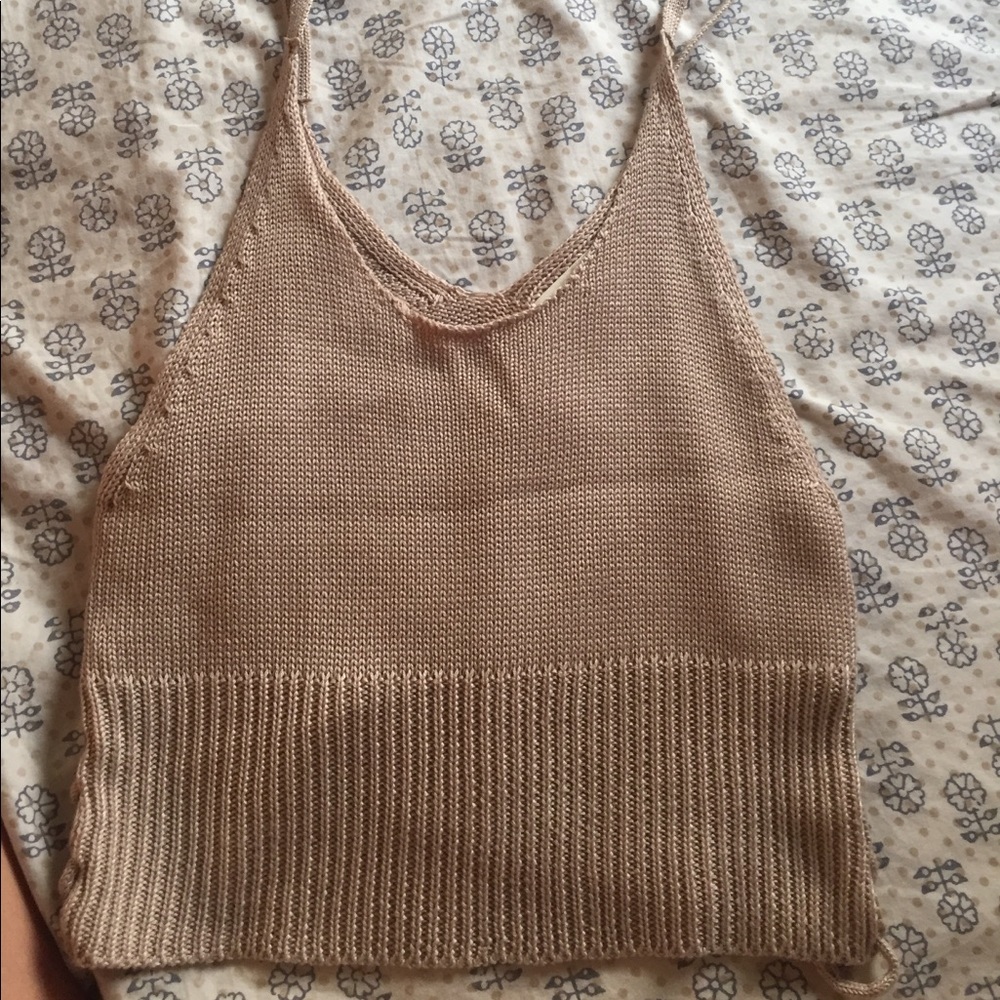 Soft crochet type tank top