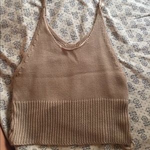 Soft crochet type tank top
