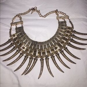 21hmboutique  brassy gold necklace