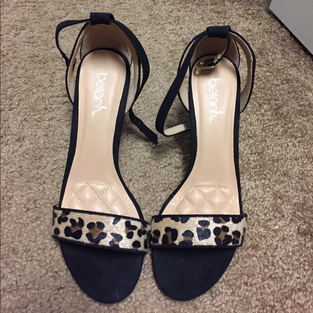 Leopard print stilettos to compliment any LBD.