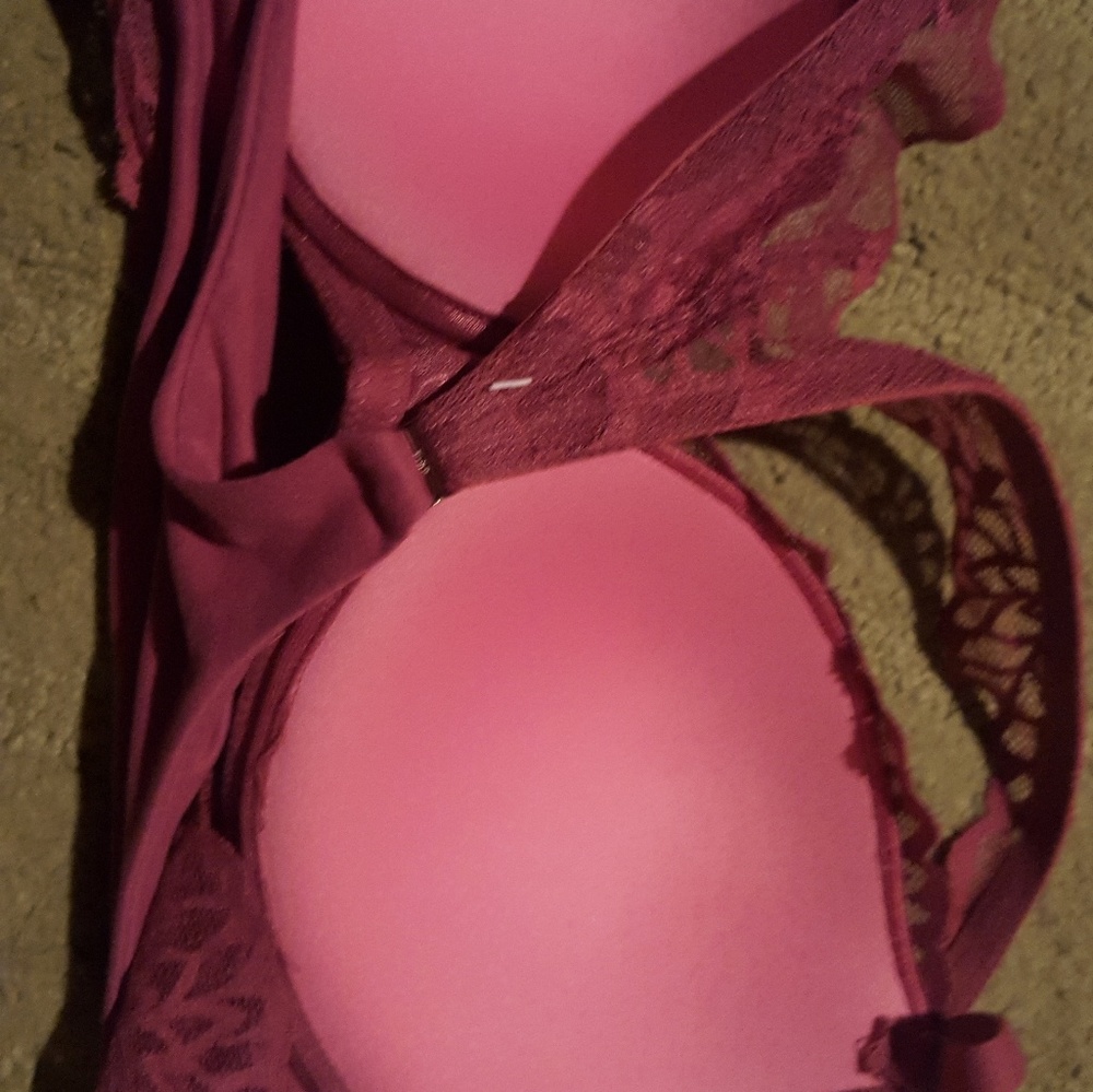 Bralettes by Pink color maroon