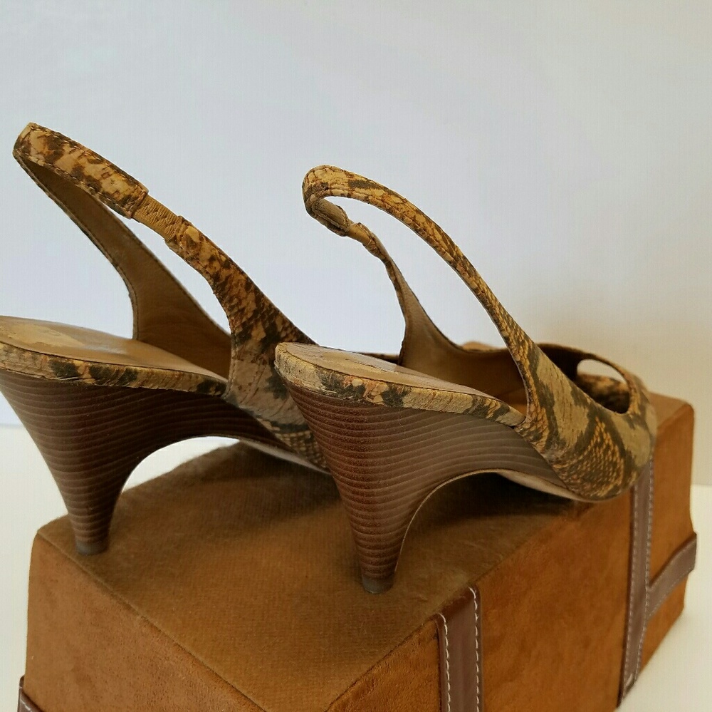 Donald J. Pliner Reptile Print Heels - Picture 6 of 8