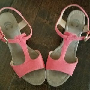 Coral Wedge Sandals