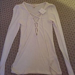 NWT Urban Outfitters Lace Up Shirt