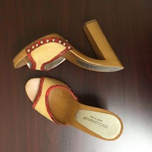 Dolce & Gabbana Wooden Mules