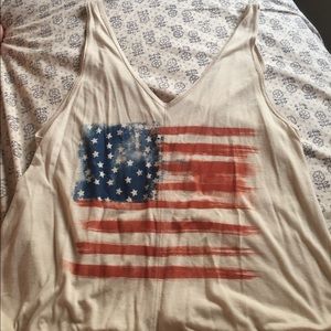 American flag tank top