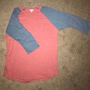 2XL Heathered Blue and Red Lularoe Randy
