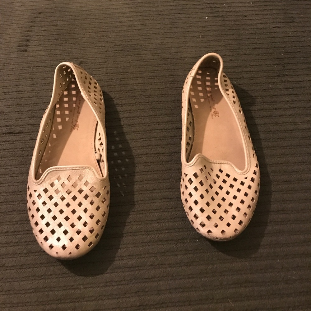 Gold Zara Loafers for Girls