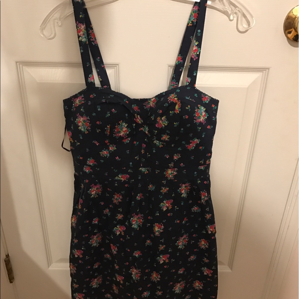 American Eagle Blue Flower Dress