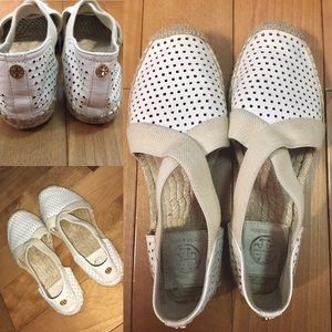 Tory Burch White Espadrilles